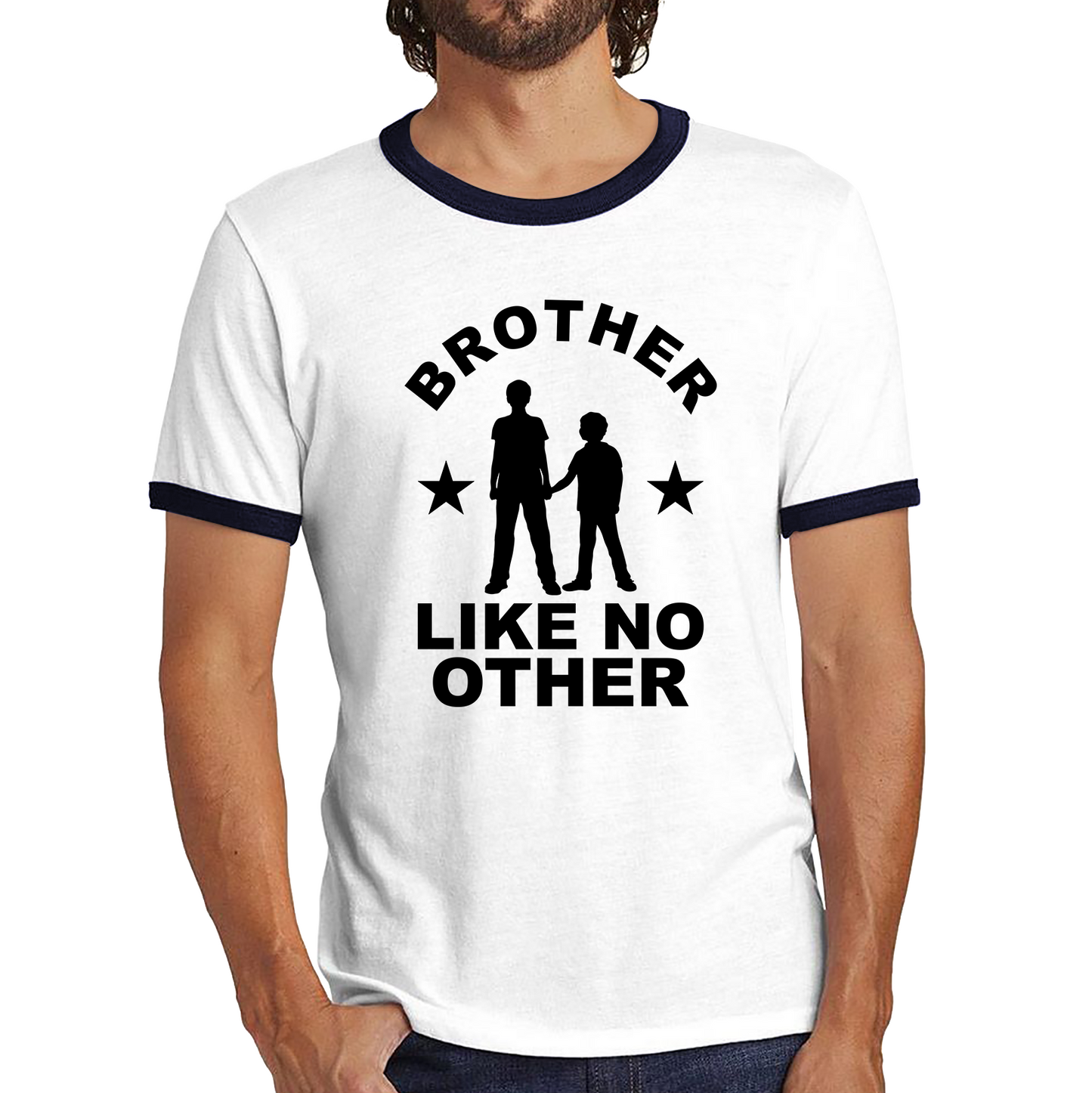 Cute Brother Sibling Brother Like No Other Best Brother Ringer T Shirt