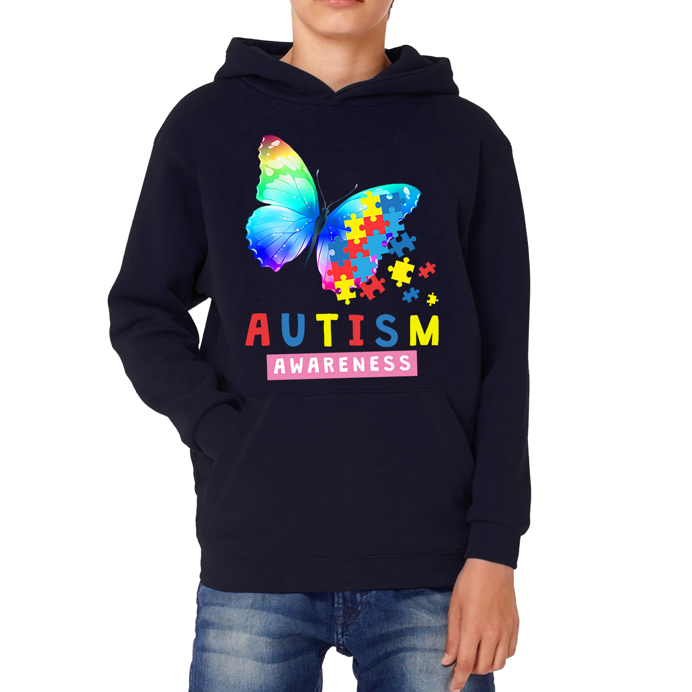 Autism Awareness Butterfly Design Hoodie