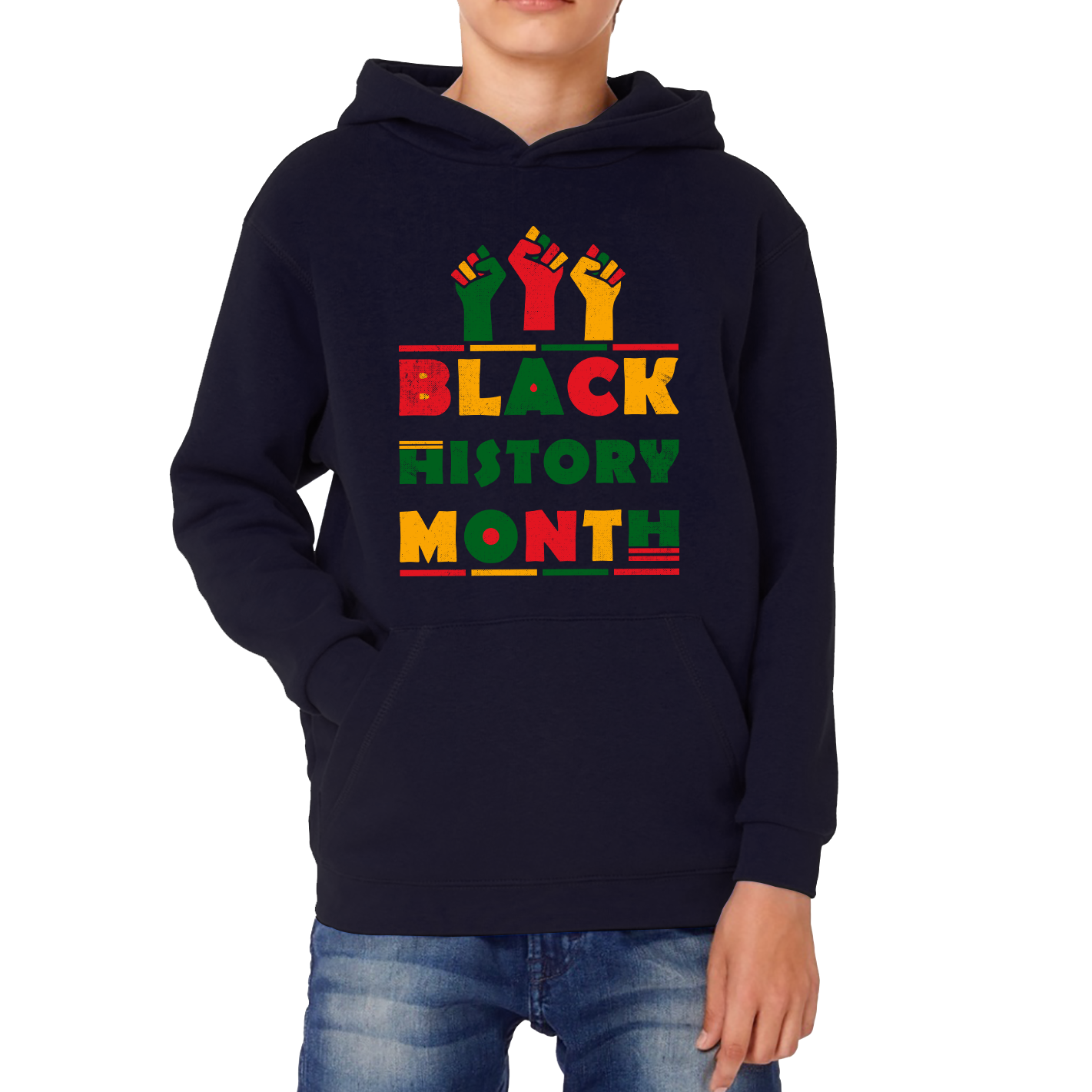 Black History Month Black Pride African American Black Lives Matter Black Pride Kids Hoodie