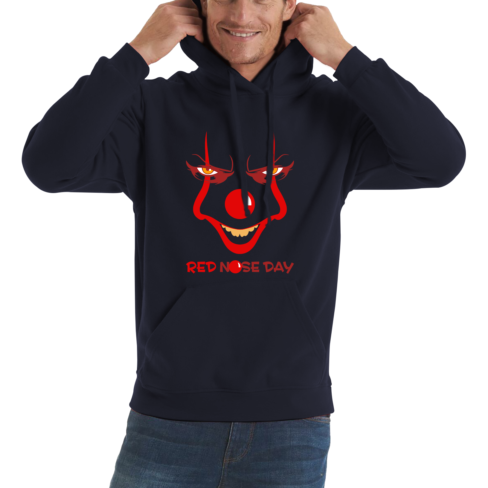 Pennywise Clown Face Red Nose Day Hoodie.