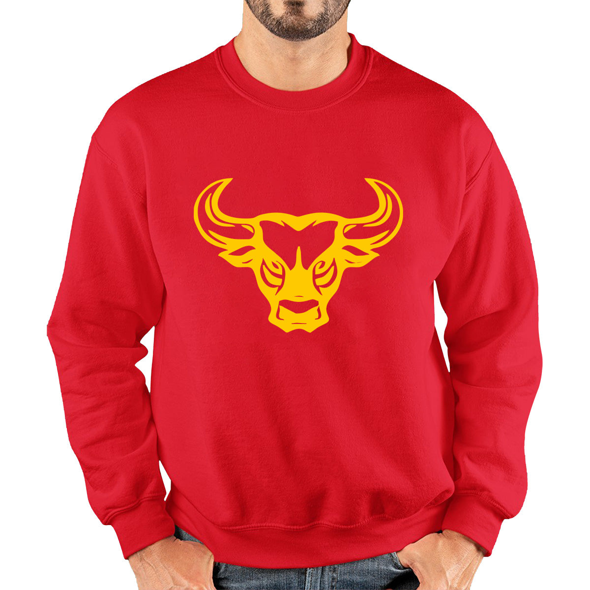 Angry Bull Gym Clothing Bodybuilding Training Workout Exercise Boxing Unisex Sweatshirt