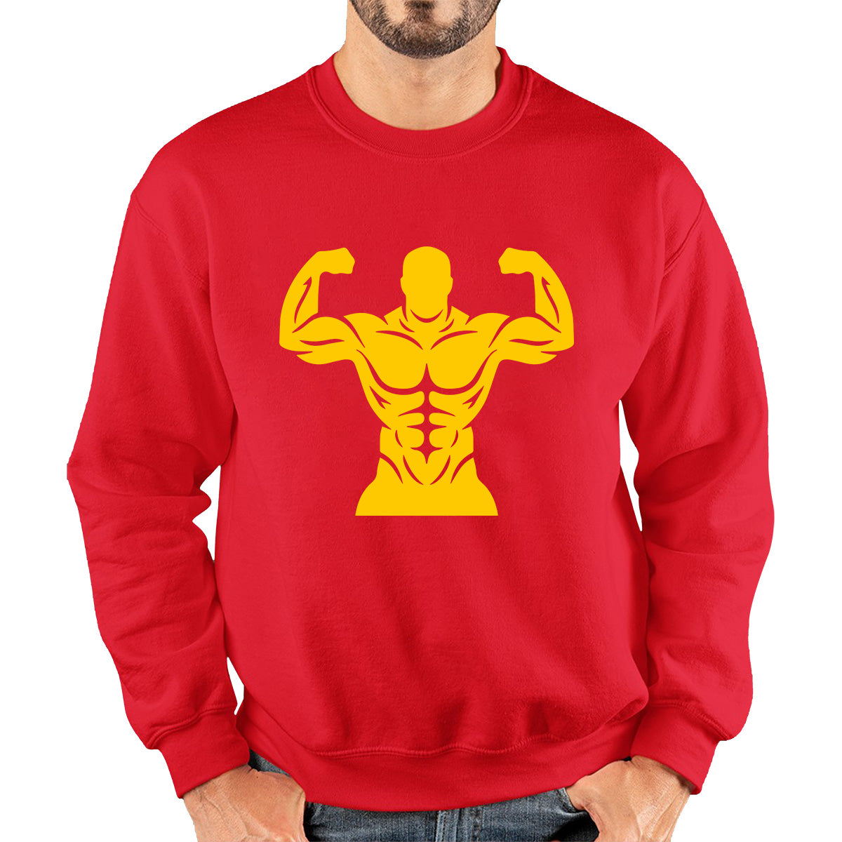 Muscle Bodybuilding Six Pack Abs Gym Fitness Workout Bodybuilding Abdominis Muscle Body Flexing Unisex Sweatshirt