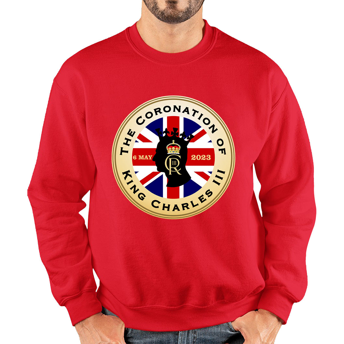 The Coronation Of King Charles III 6th May 2023 CR III Royal Crown United Kingdom Flag Unisex Sweatshirt