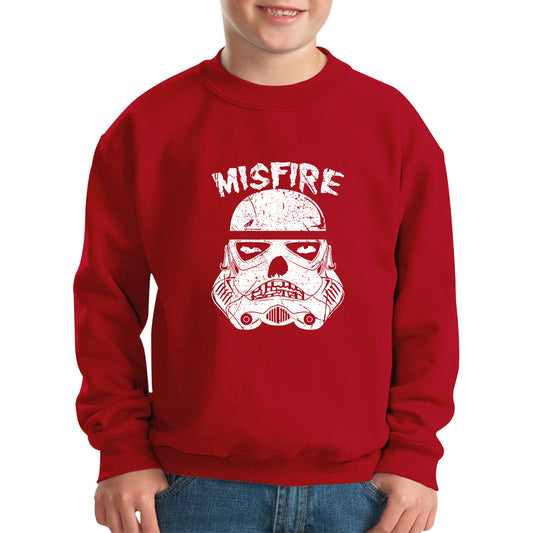 Misfire The Dark Side Made Me Do It Spoof Trooper Armor Helmet Movie Series Kids Jumper