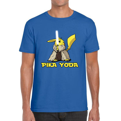 Pika Yoda Pikachu As Master Yoda Jedi Pokémon Star Wars Parody Jedi Pika Star Wars Day 46th Anniversary Mens Tee Top