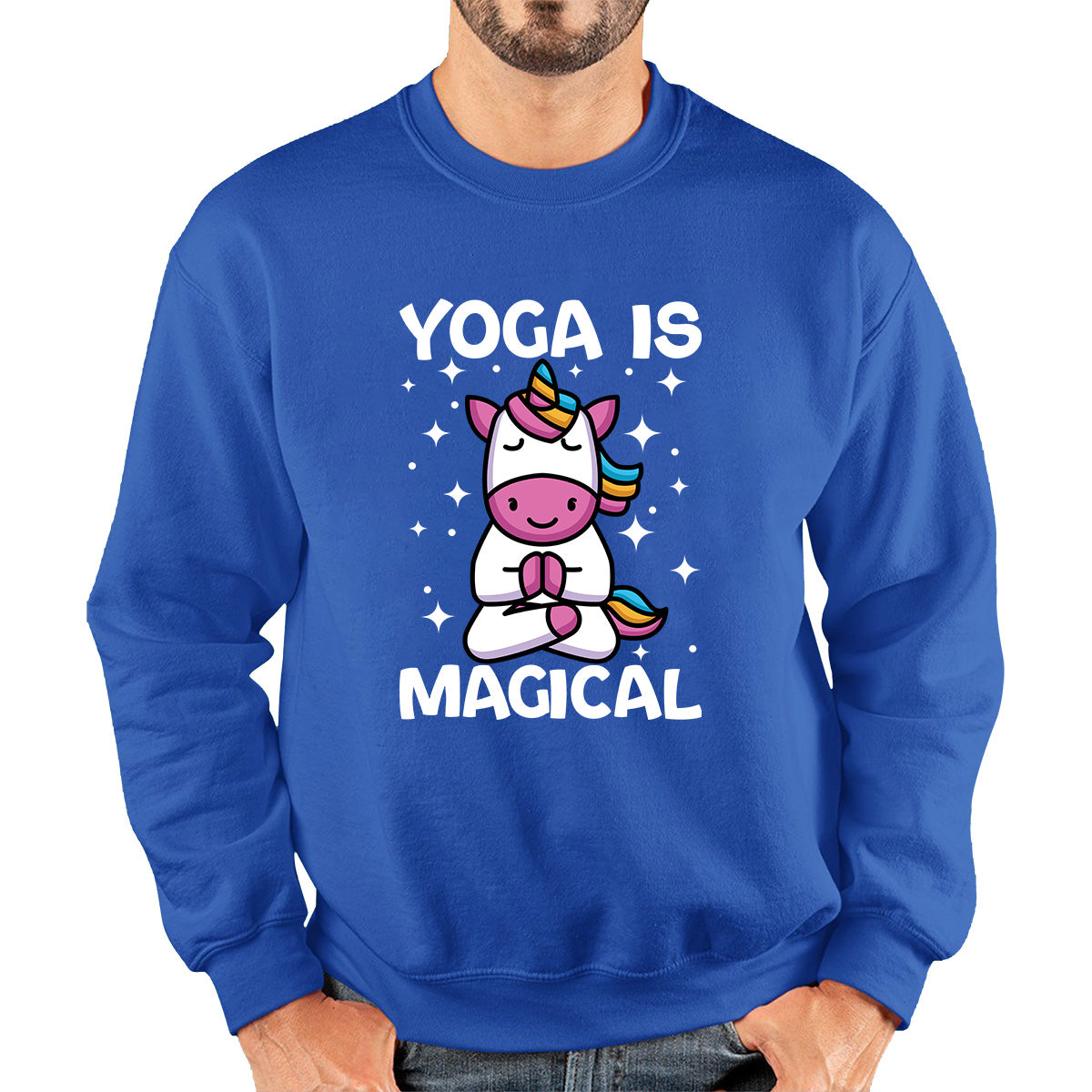 Namaste Unicorn Yoga Is Magical Unicorn Meditation Fitness Unicorn Lovers Yogi Gift Unisex Sweatshirt