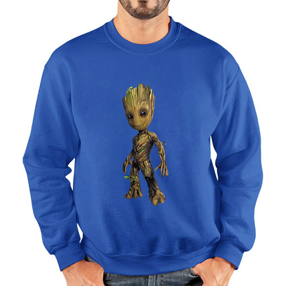 Baby Groot Comic book character Guardians of the Galaxy I am Groot Action Adventure Comedy Sci-Fi Movie Unisex Sweatshirt