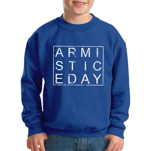 Armistice Day Anzac Day Lest We Forget Remembrance Day Veterans Day WW1 Poppy Flower Kids Jumper
