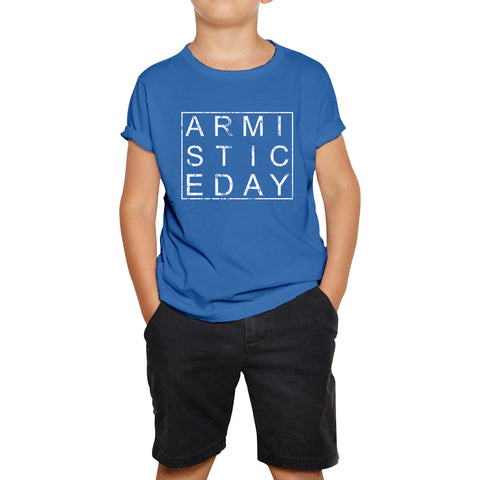 Armistice Day Anzac Day Lest We Forget Remembrance Day Veterans Day WW1 Poppy Flower Kids Tee