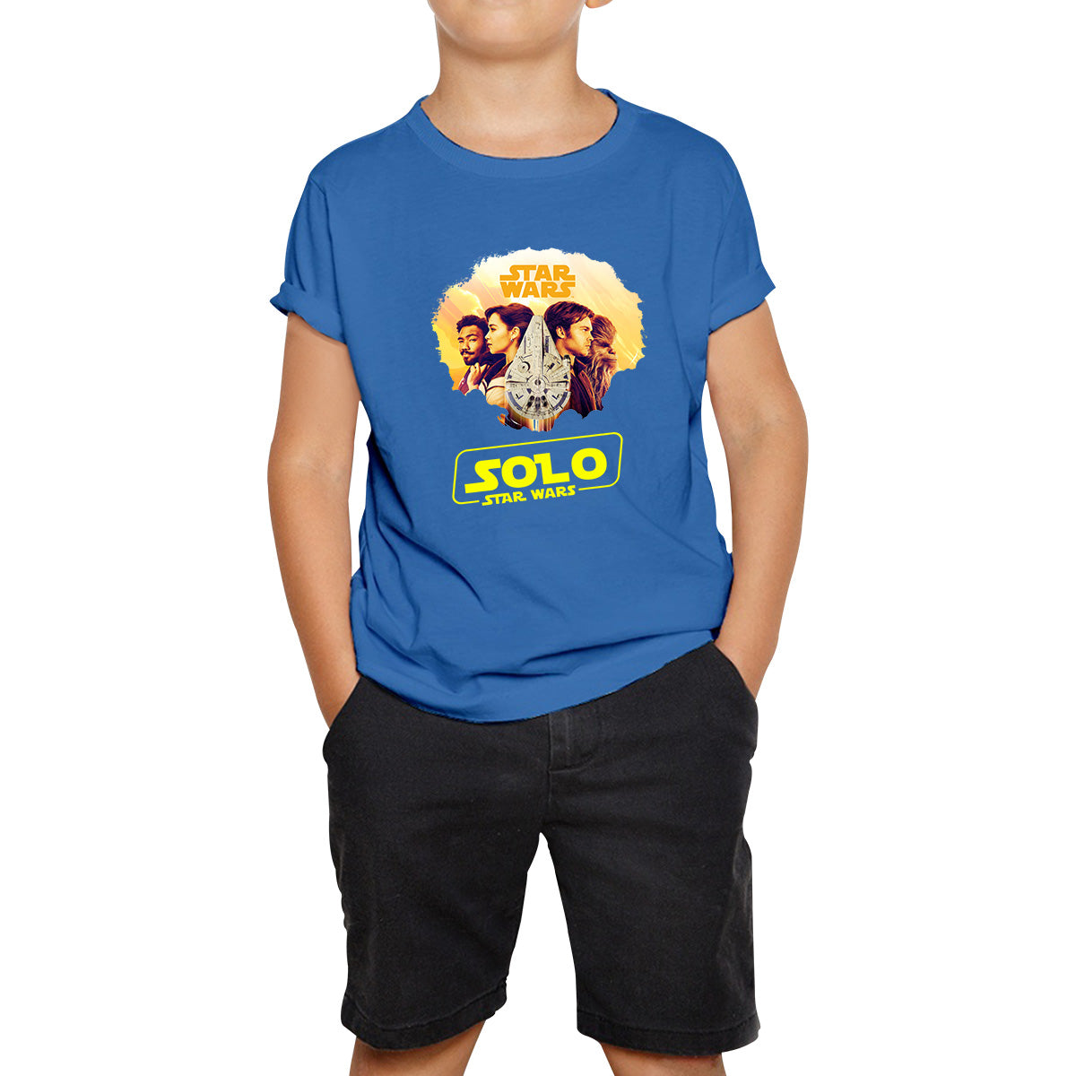 Star Wars Solo Chewie Lando Qira Characters Solo A Star Wars Story Sci-fi Action Adventure Movie Galaxy's Edge Trip Kids T Shirt