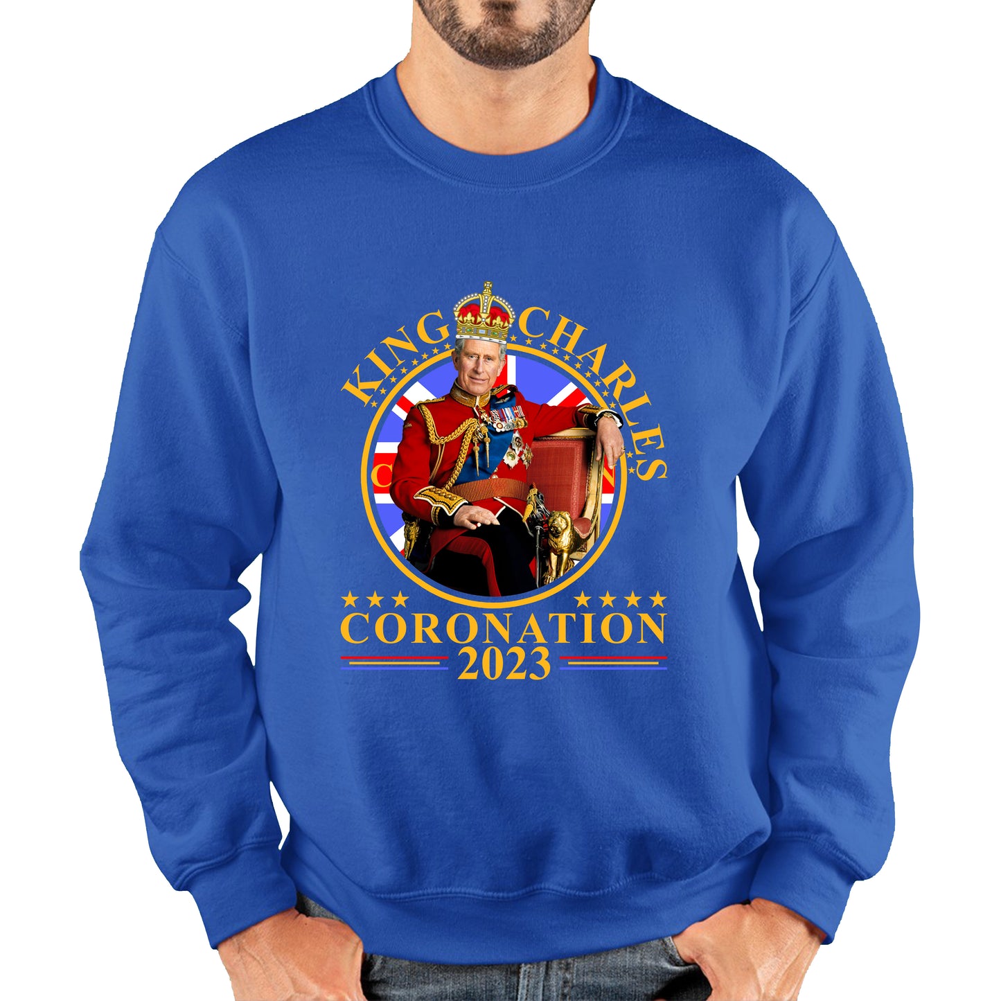 King Charles III Coronation 2023 Ruling Monarch Of England United Kingdom Royal Crown Unisex Sweatshirt