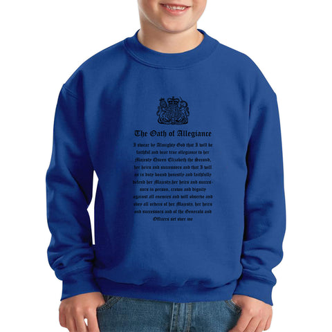 The Oath Of Allegiance British Armed Forces Day Anzac Day Lest We Forget Remembrance Day Veterans Day Kids Jumper