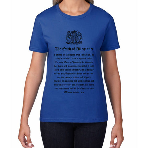 The Oath Of Allegiance British Armed Forces Day Anzac Day Lest We Forget Remembrance Day Veterans Day Womens Tee Top