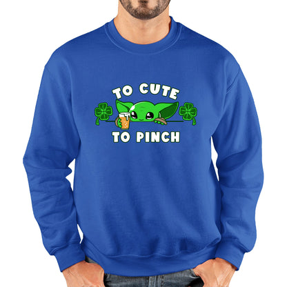 To Cute To Pinch Shamrock St Patrick's Day Green Irish Festival St Paddys Day Unisex Sweatshirt