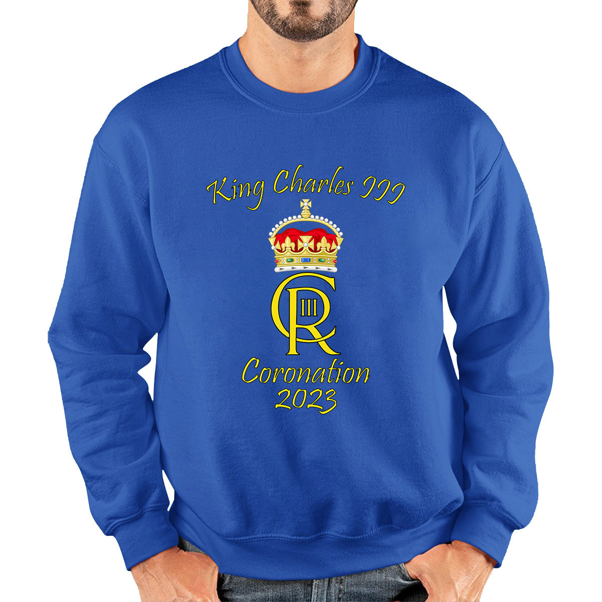 King Charles III Coronation 2023 Royal Crown Royal Cypher God Save The King Union Jack Unisex Sweatshirt