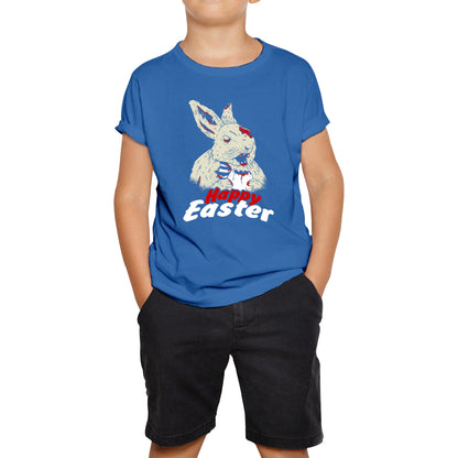 Happy Easter Day Easter Bunny Cute Easter Rabbit Easter Day Hoppy Easter Bunnies Kids Tee