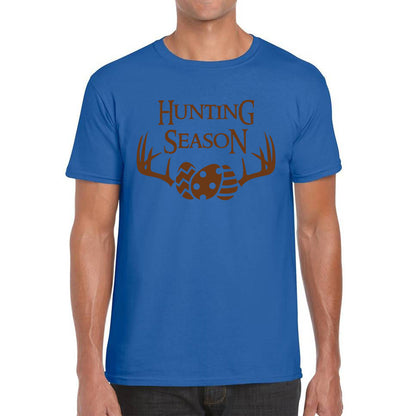 Easter Hunting Season Funny Easter Gift Rabbit Eggs Cute Bunny Deer Hunt Happy Easter Sunday Mens Tee Top