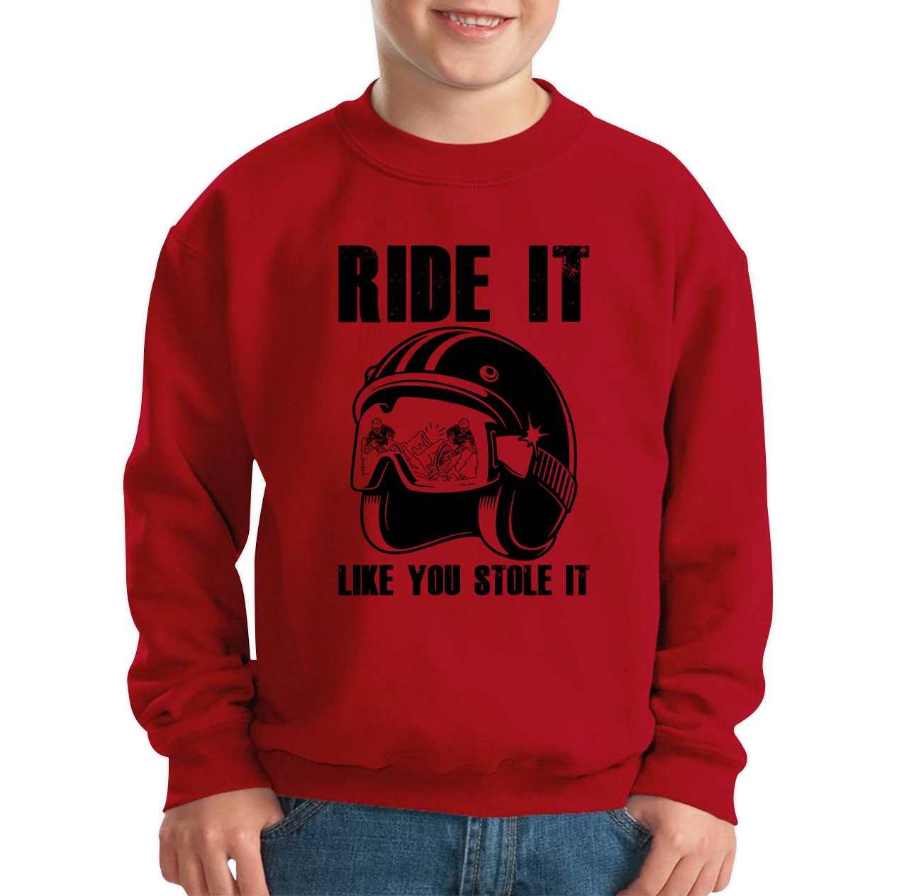 Ride It Like You Stole It Motorcycle Helmet Jumper