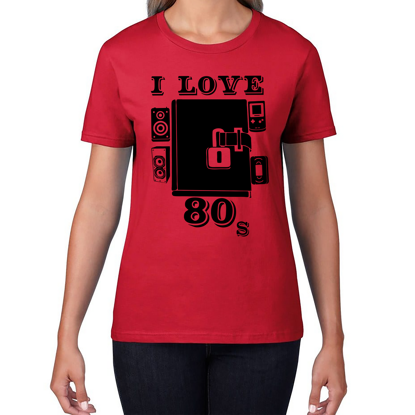 I Love 80s Dairy Old Music T Shirt