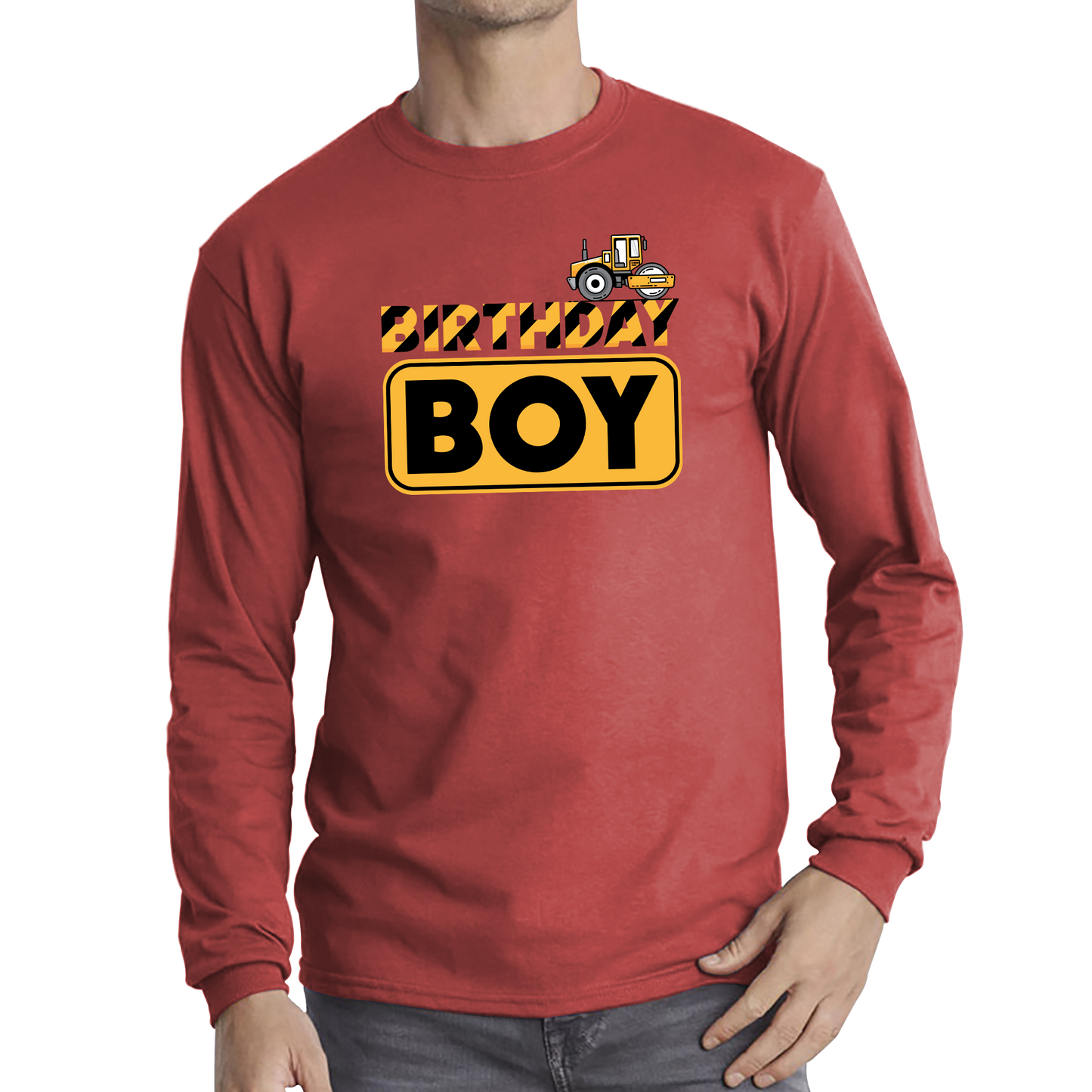 Bulldozer Tractor Birthday Boy Excavator T Shirt