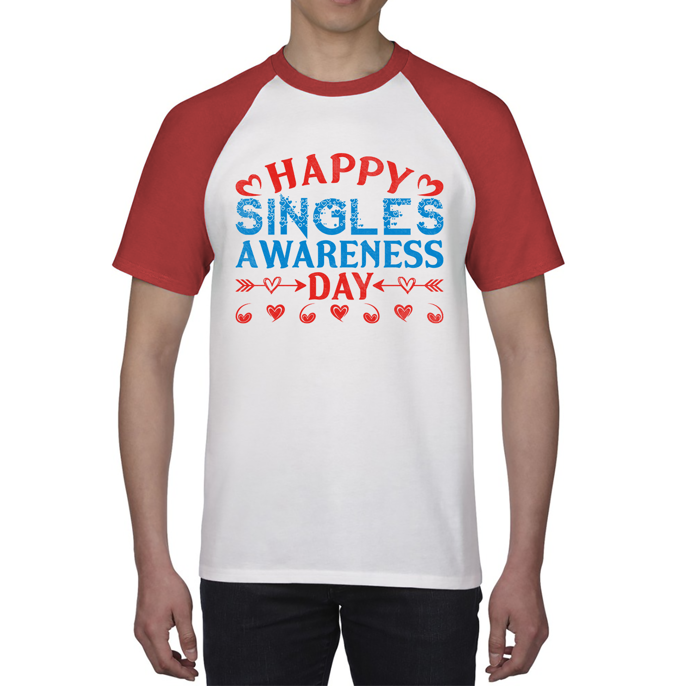 Happy Singles Awareness Day Funny Anti Valentine, Happy Valentine's Day Galentines Day Baseball T Shirt