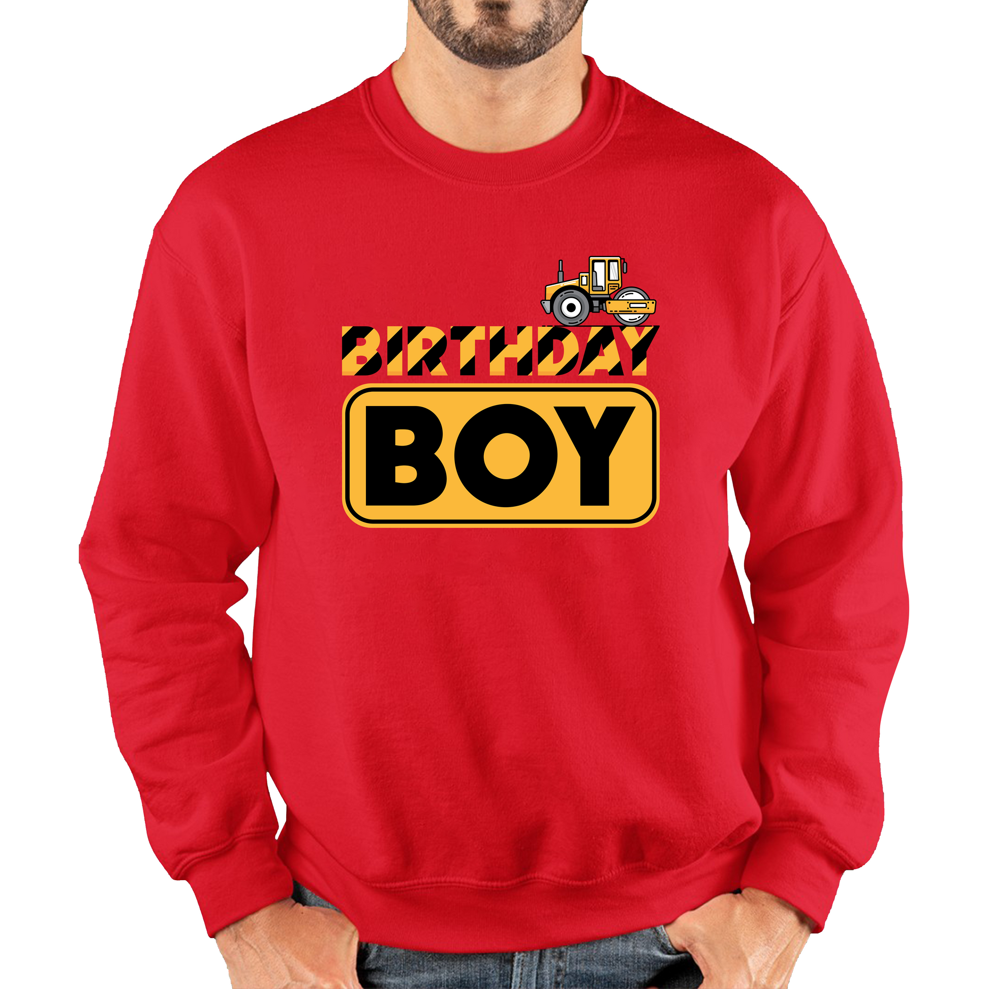 Bulldozer Tractor Birthday Boy Excavator Sweatshirt