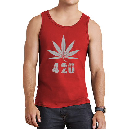 Weed Cannabis 420 Funny Tank Top