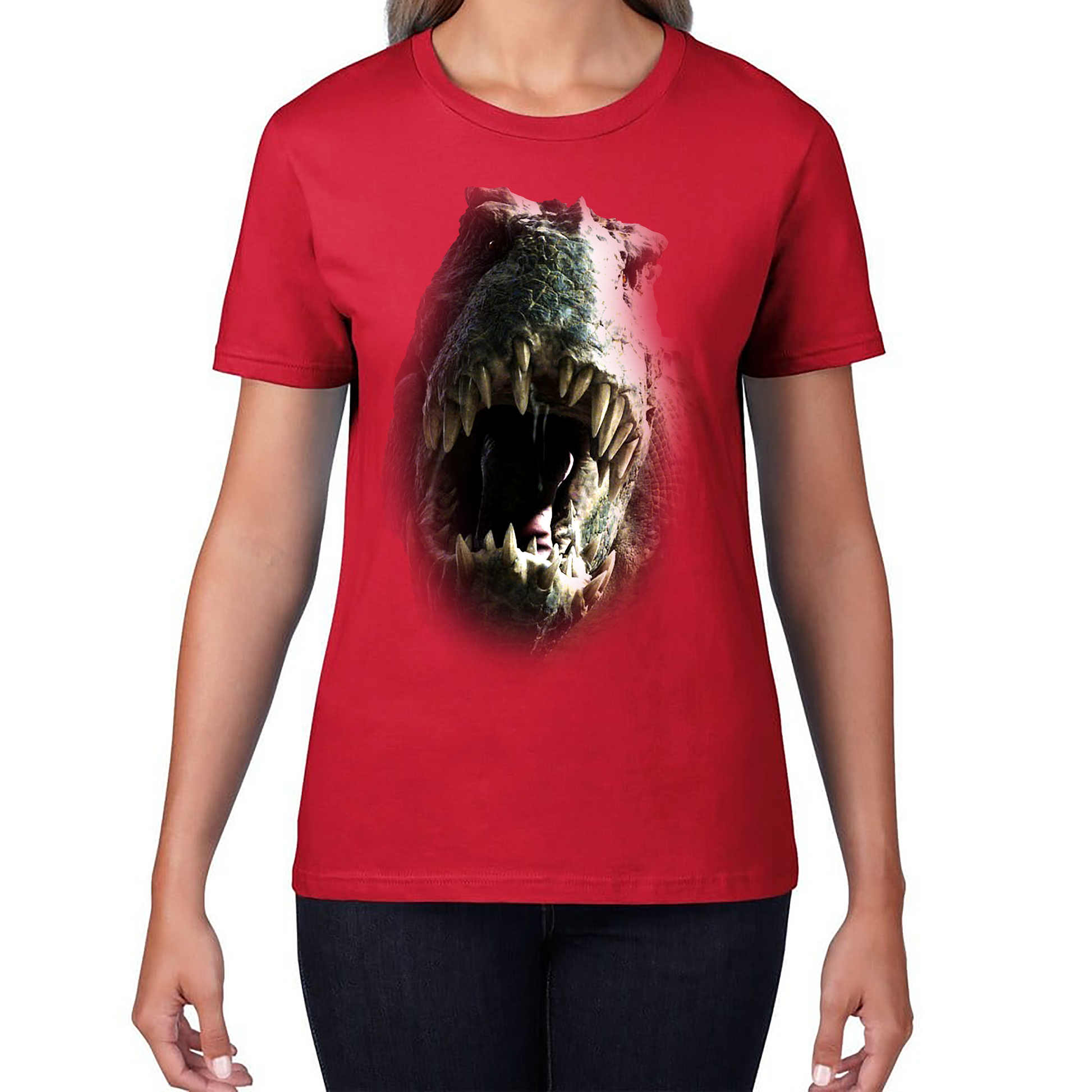 Tyrannosaurus T-rex Roaring Face T Shirt