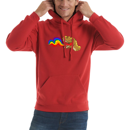 T-Rex Dinosaur Pride Lgbt Dino Rainbow Fire Hoodie