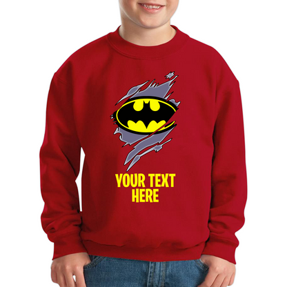 Personalised Batman Logo Sweatshirt