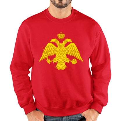 Byzantium Double Headed Eagle Symbol Sweatshirt