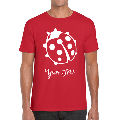 Personalised Ladybug Your Name Cute Insect Ladybug Ladybird Mens Tee Top