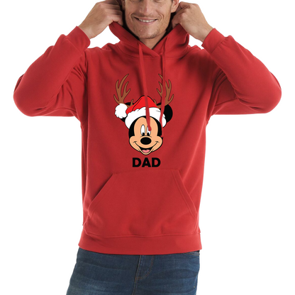 mickey mouse dad christmas hoodie