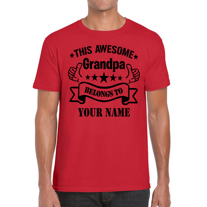 Personalised This Awesome Grandpa Father's day T Shirt