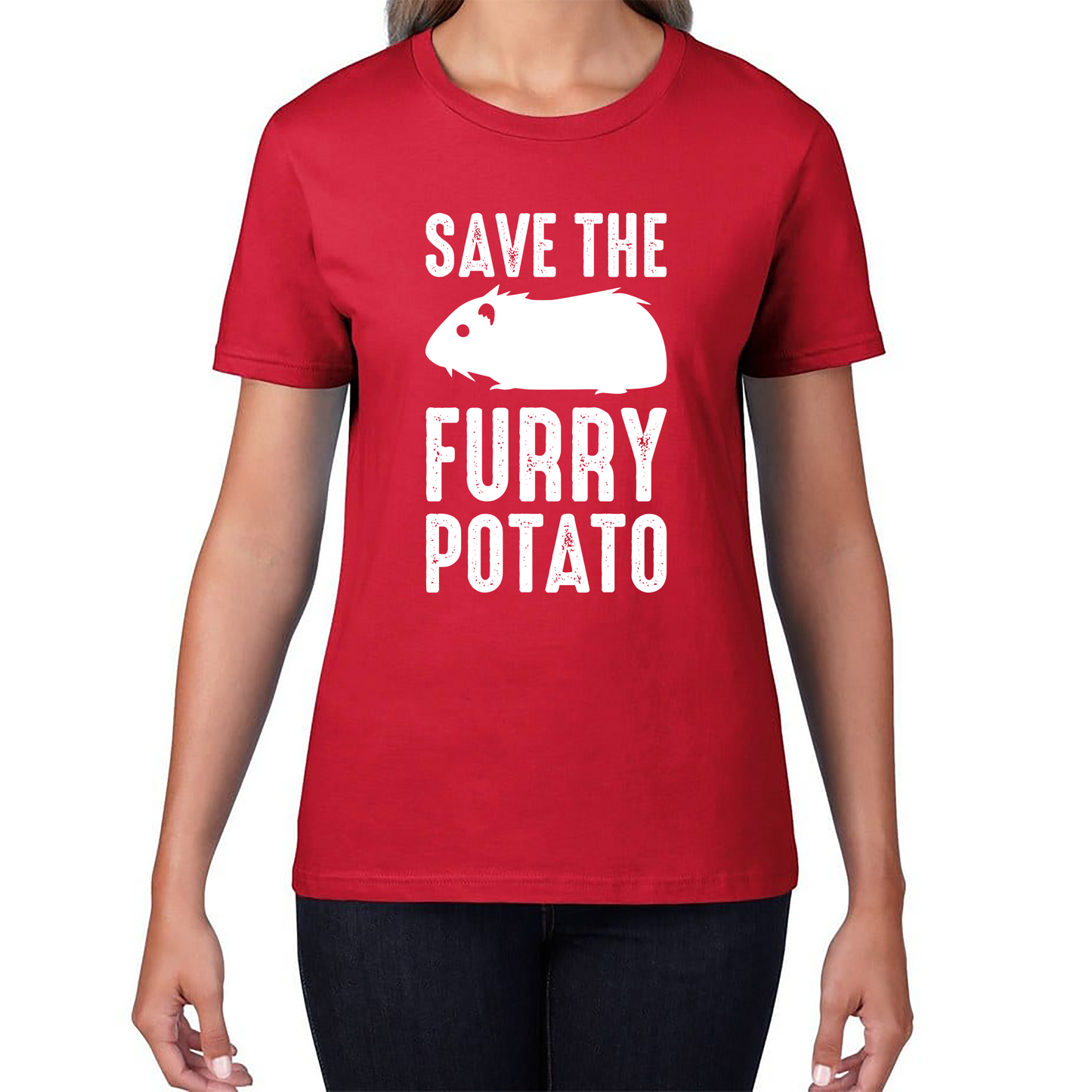 Save The Furry Potato Funny Guinea Pig T Shirt