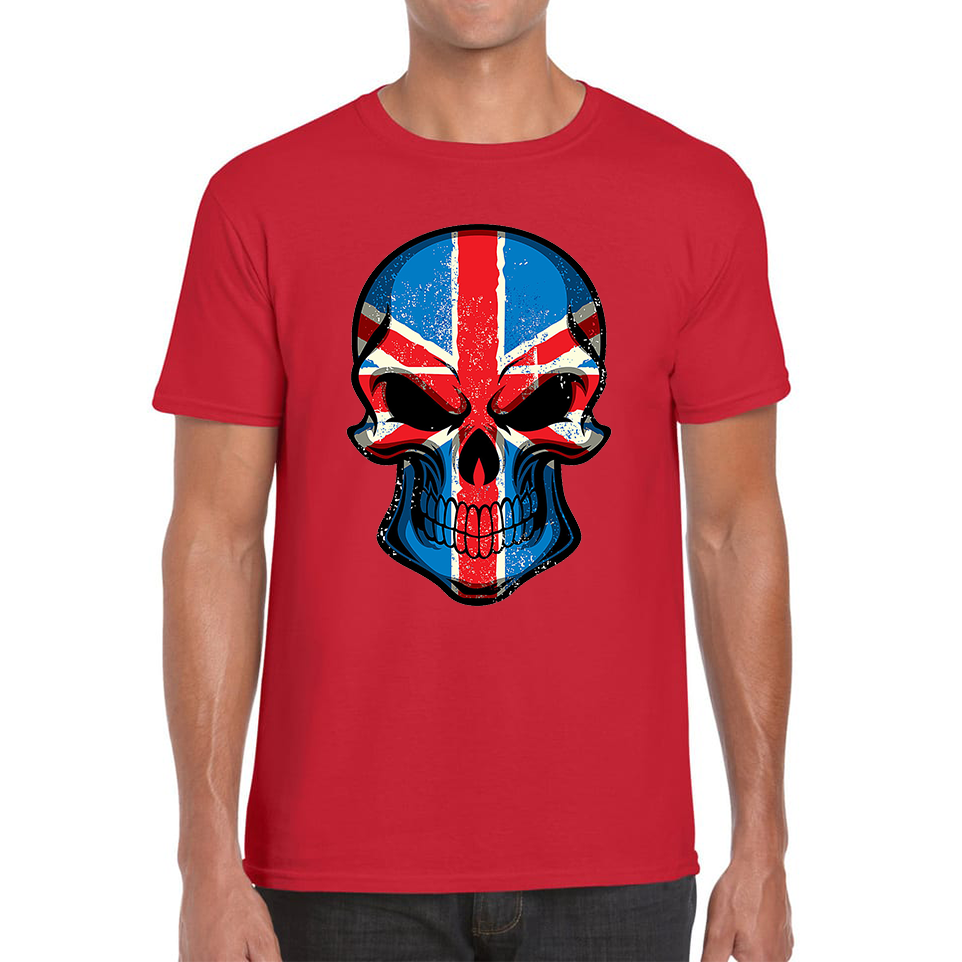 Skull Face British National Day T Shirt