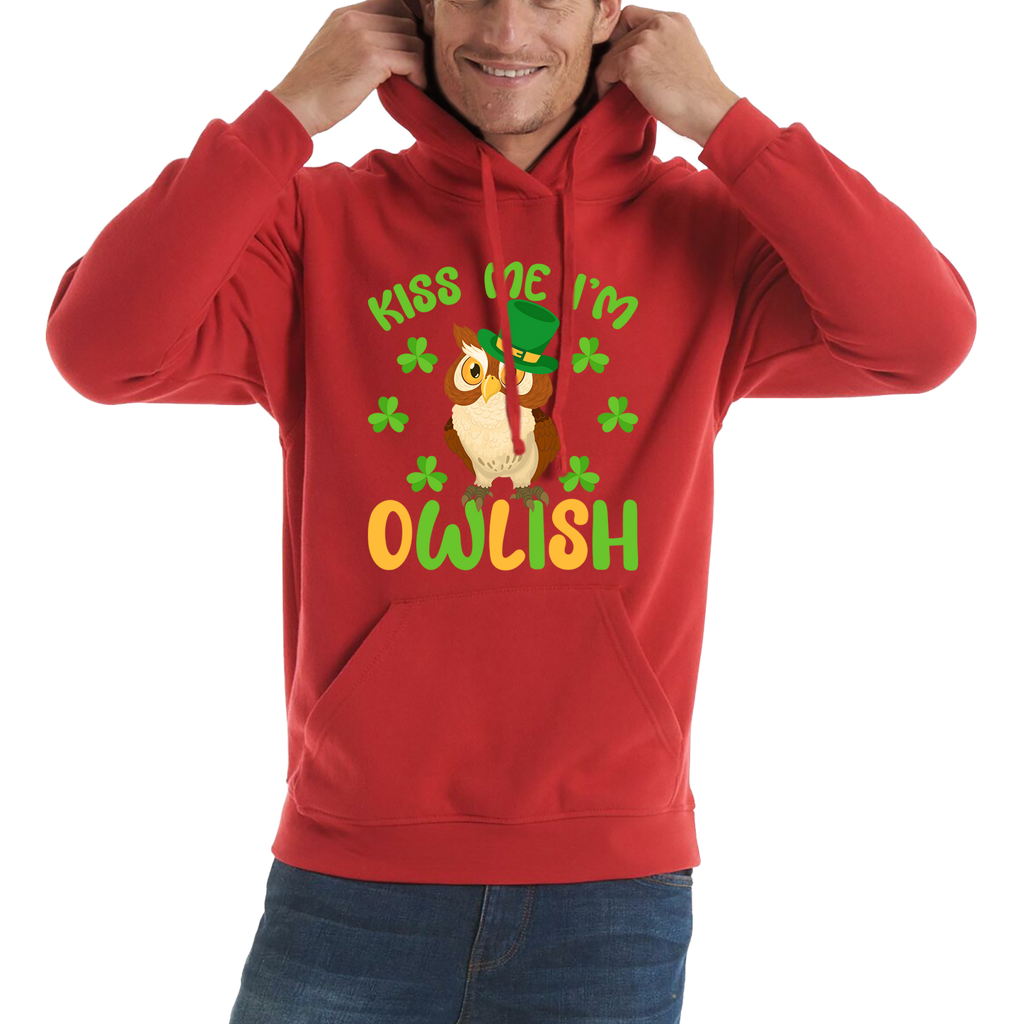 Kiss Me I'm Owlish St. Patrick's Day Hoodie