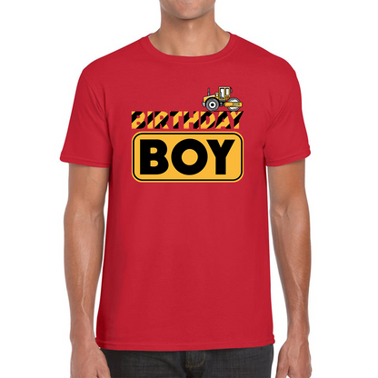 Bulldozer Tractor Birthday Boy Excavator T Shirt