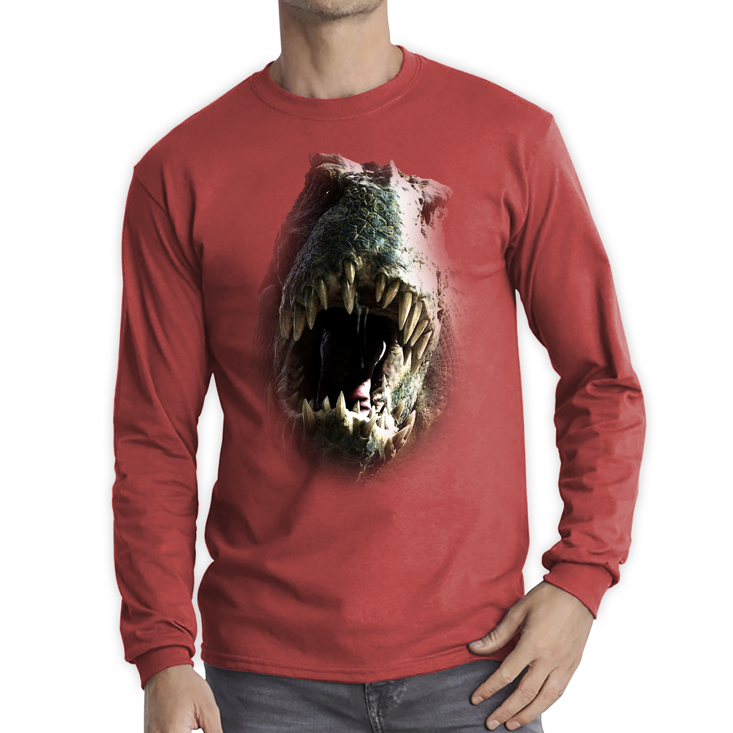 Tyrannosaurus T-rex Roaring Face T Shirt