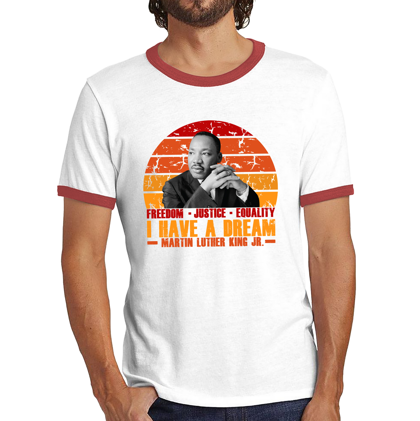 Dr Martin Luther King Jr Day Ringer Shirt