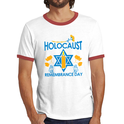 Holocaust Remembrance Day Victims Of The Holocaust Festival of Lights Ringer T Shirt