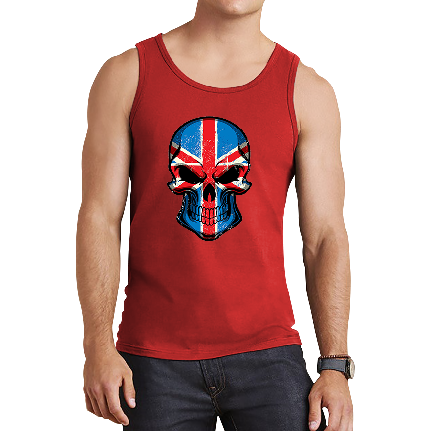 Skull Face British National Day Tank Top