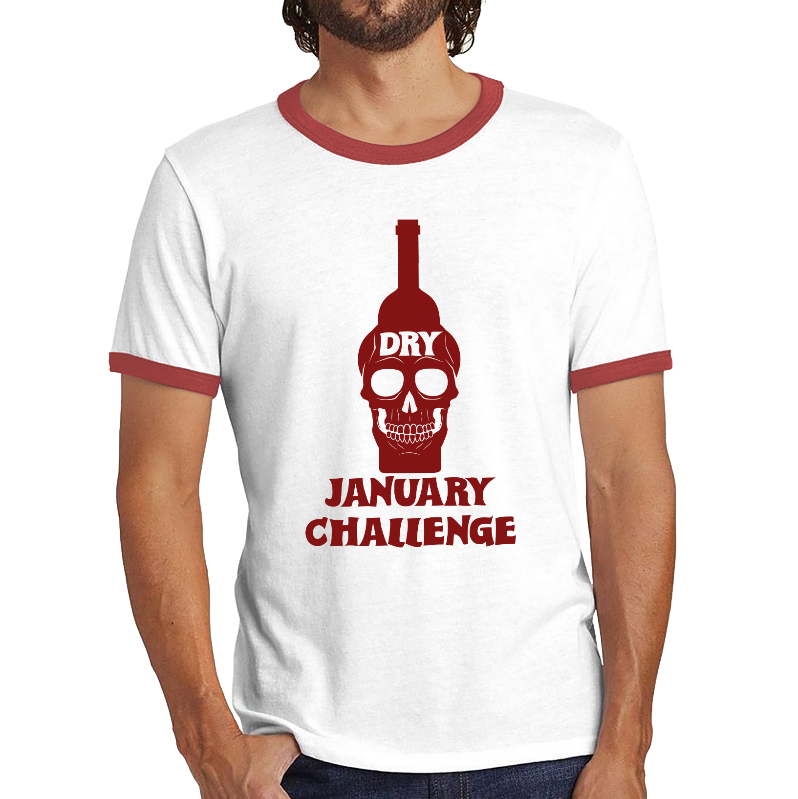 Dry January Funny Ringer Shirt