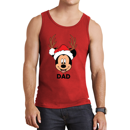 mickey mouse dad christmas tank top