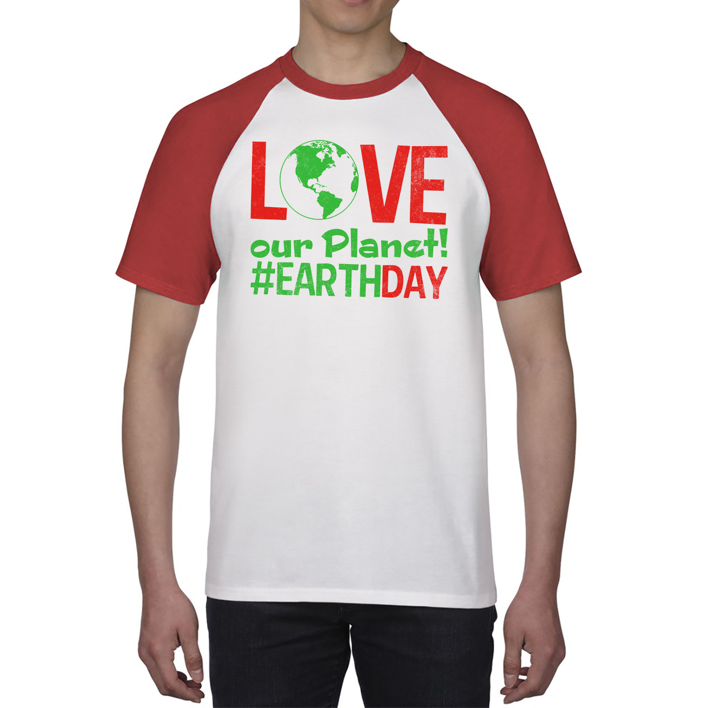 Love Our Planet Earth Environmental Health Celebration EarthDay Baseball T Shirt