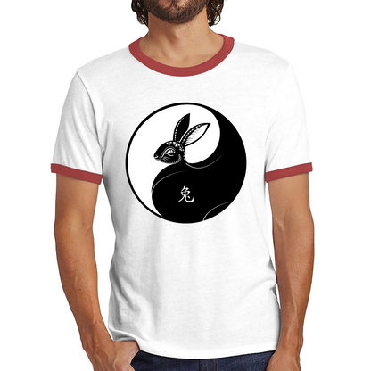 Happy Chinese New Year 2023 Year Of The Rabbit Zodiac Sign Lunar New Year Chinese Zodiac Ringer T Shirt