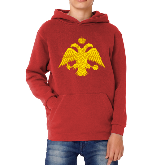 Byzantium Double Headed Eagle Symbol Hoodie