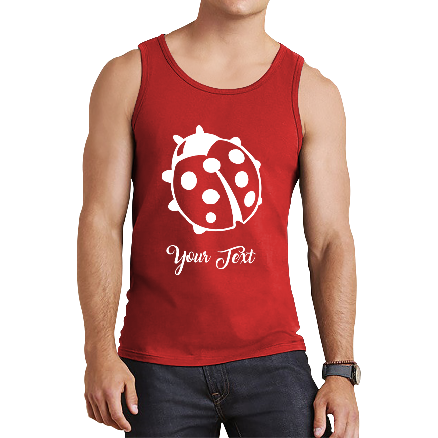 Personalised Ladybug Your Name Cute Insect Ladybug Ladybird Tank Top