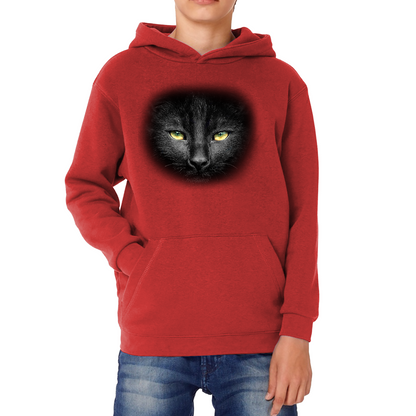 Black Cat Yellow Eyes Hoodie