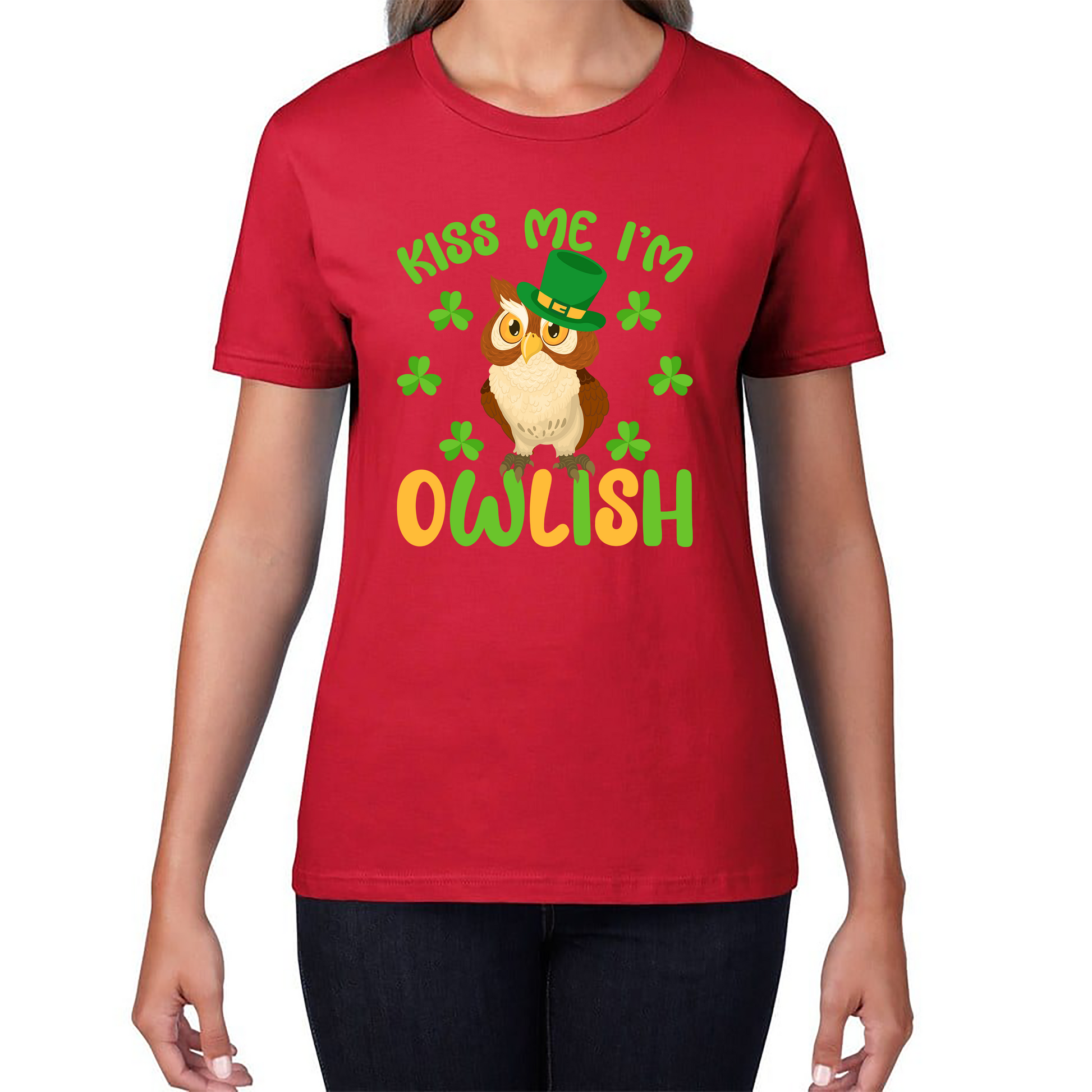 Kiss Me I'm Owlish St. Patrick's Day T-Shirt 